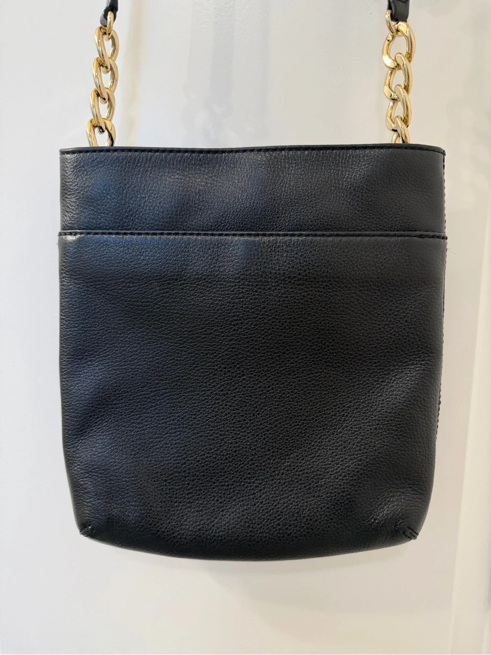 Michael Kors Black Crossbody with Gold Hardware